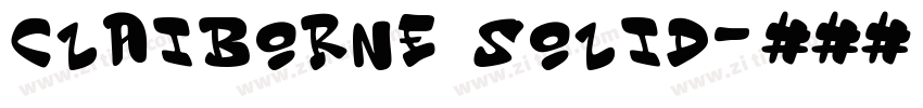 claiborne solid字体转换